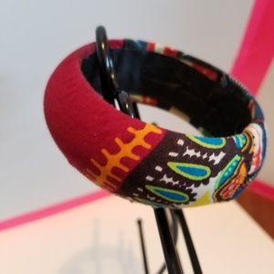Multi-colored Cloth Print Bracelet